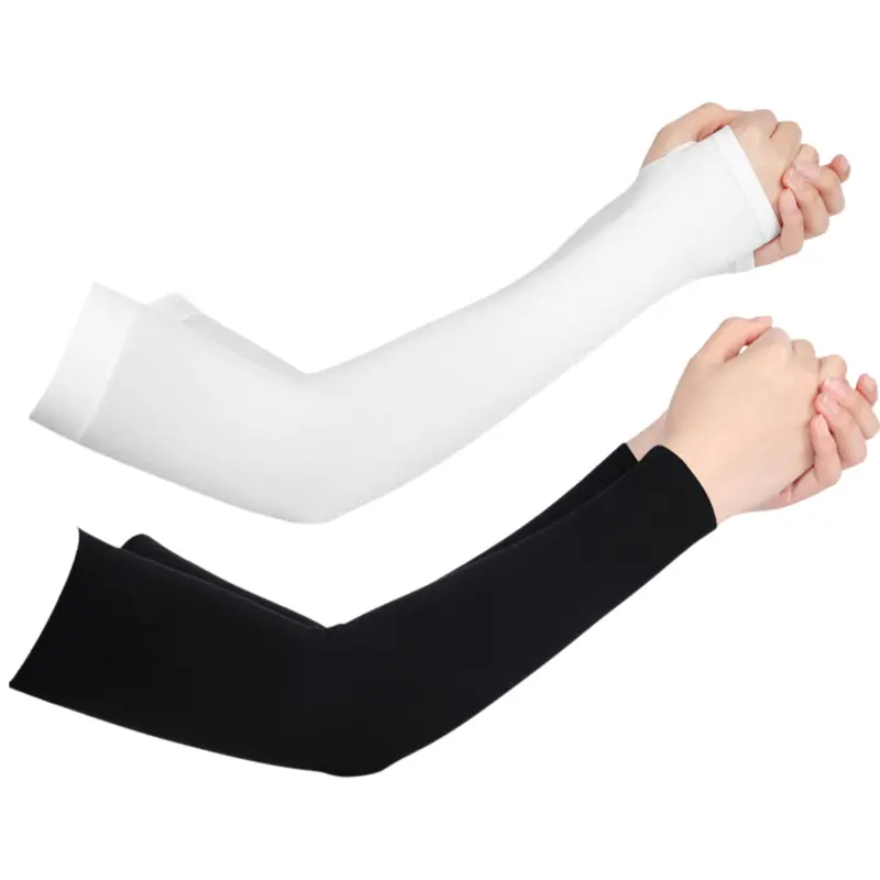 Clova ST368 Manset Tangan Polos Pria Wanita Muslimah Lengan Panjang Bahan Nylon Spandex Lembut Elastis Kuat Handsock 7