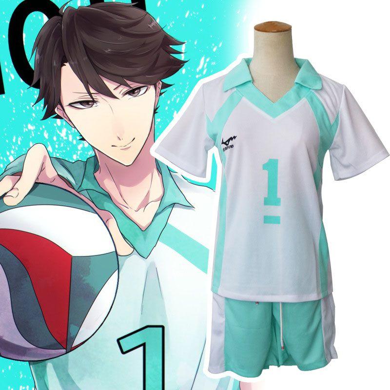 Trang Phục Đồng Phục Johsai Haikyuu Oikawa Aoba Tooru, Trang Phục Thể Thao Hóa Trang, Áo Thi Đấu Số 1 Nam Menswear 7