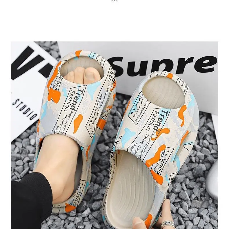[ QC] Dép Nam, nữ mùa hè chống trơn chống trượt , Dép cao su đúc, size kép Slipper DéP Đế Bằng Nhung 0