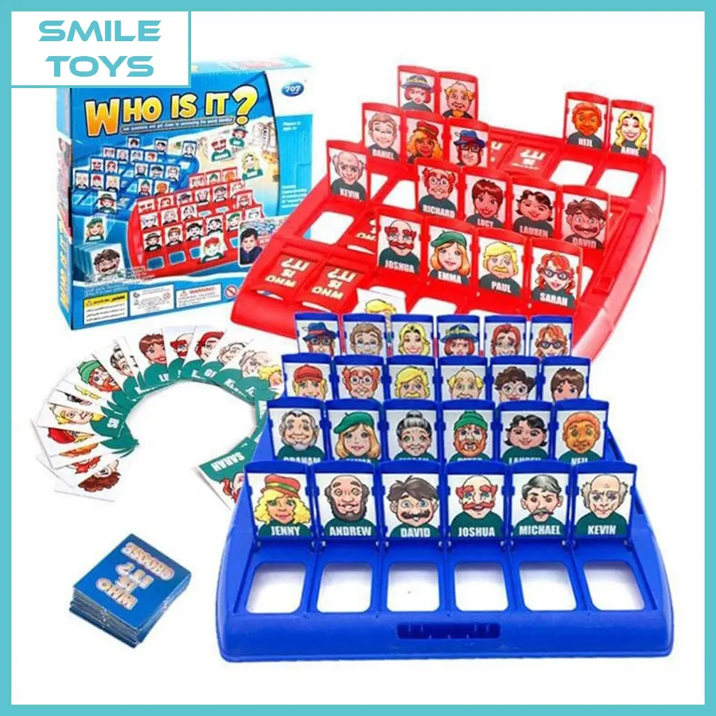 MAINAN ANAK BOARD GAME WHO IS IT / MAINAN ANAK TEBAK TEBAKAN KARTU NAMA ORANG / GAMBAR 1556