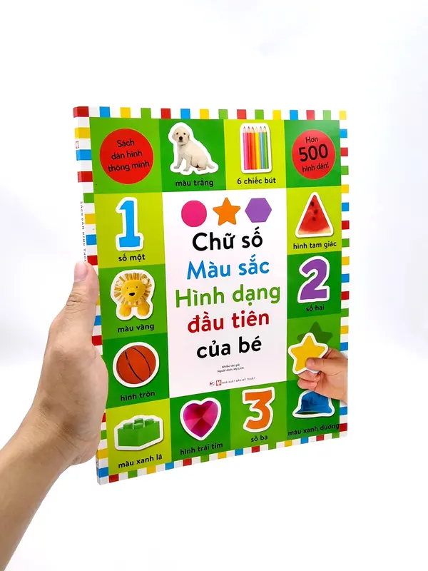 Sách Dán Hình Thông Minh - Chủ Đề: Chữ Số, Màu Sắc, Hình Dạng Đầu Tiên Của Bé - Tân Việt Books 6