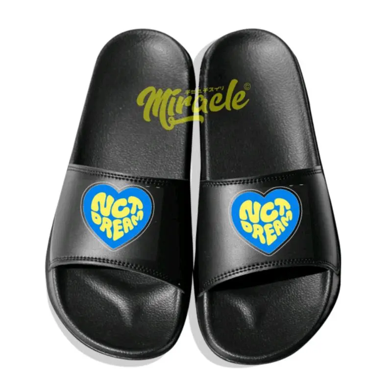 Loakal slide sandal NCT slipon sandal slop kpop wanit korea NCIT Black Perempuan Wanita Shoes 1