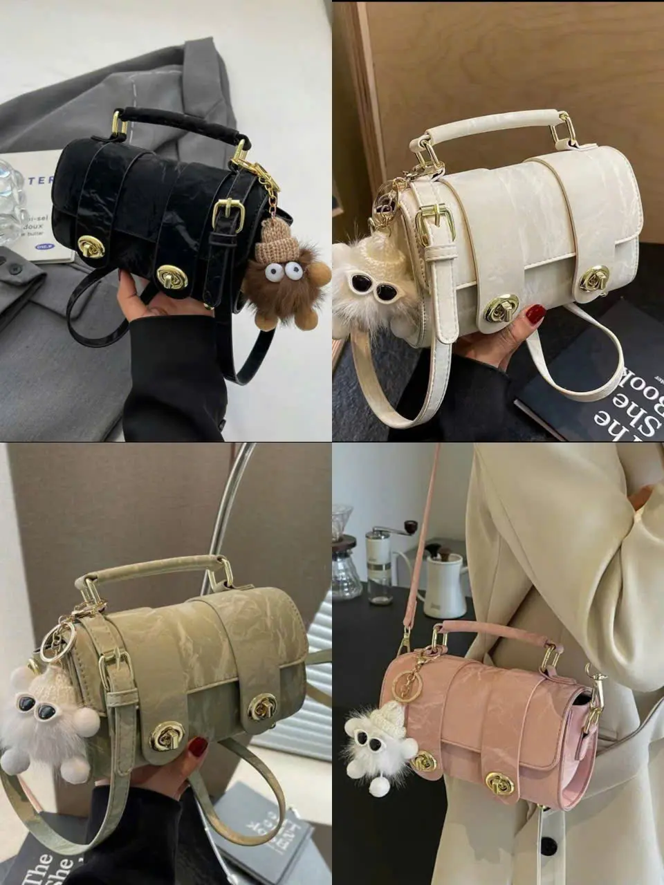 Túi Xách Nữ Treo Gấu Cầm Tay Sang Trọng -Vân Túi Xinh-T3 Bag