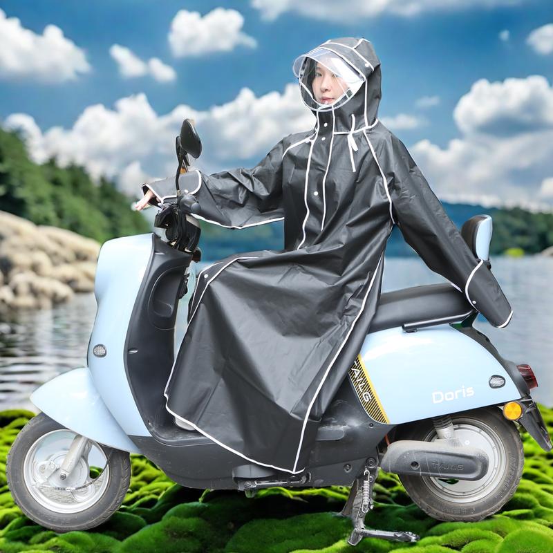 Áo mưa 1 ngườ gấu thời trang trong suốt dây  trùm toàn thân người lớn ích kỷ cute khoá