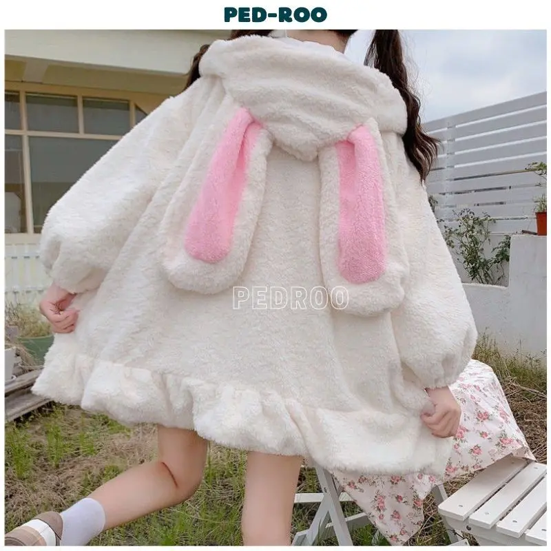 Váy ngủ lông tai thỏ ,đầm lông gấu cute dễ thương , váy lông gấu kiểu dáng hàn quốc ulzzang, xòe bồng xinh sắn ẤM ÁP