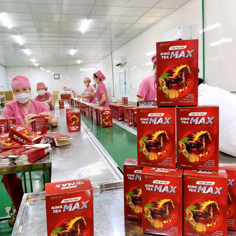 trà thảo mộc ba kích sâm cau  King Max Tea ( che tên sp ) tặng 1 gói đông trùng hạ thảo 10gr 2