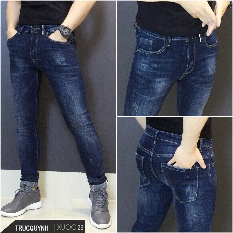 Quần jean nam chất bò cao cấp Jean cực đẹp form chuẩn ôm dáng cực nét rẻ đẹp Có Túi - Windyshop - Pants, Menswear