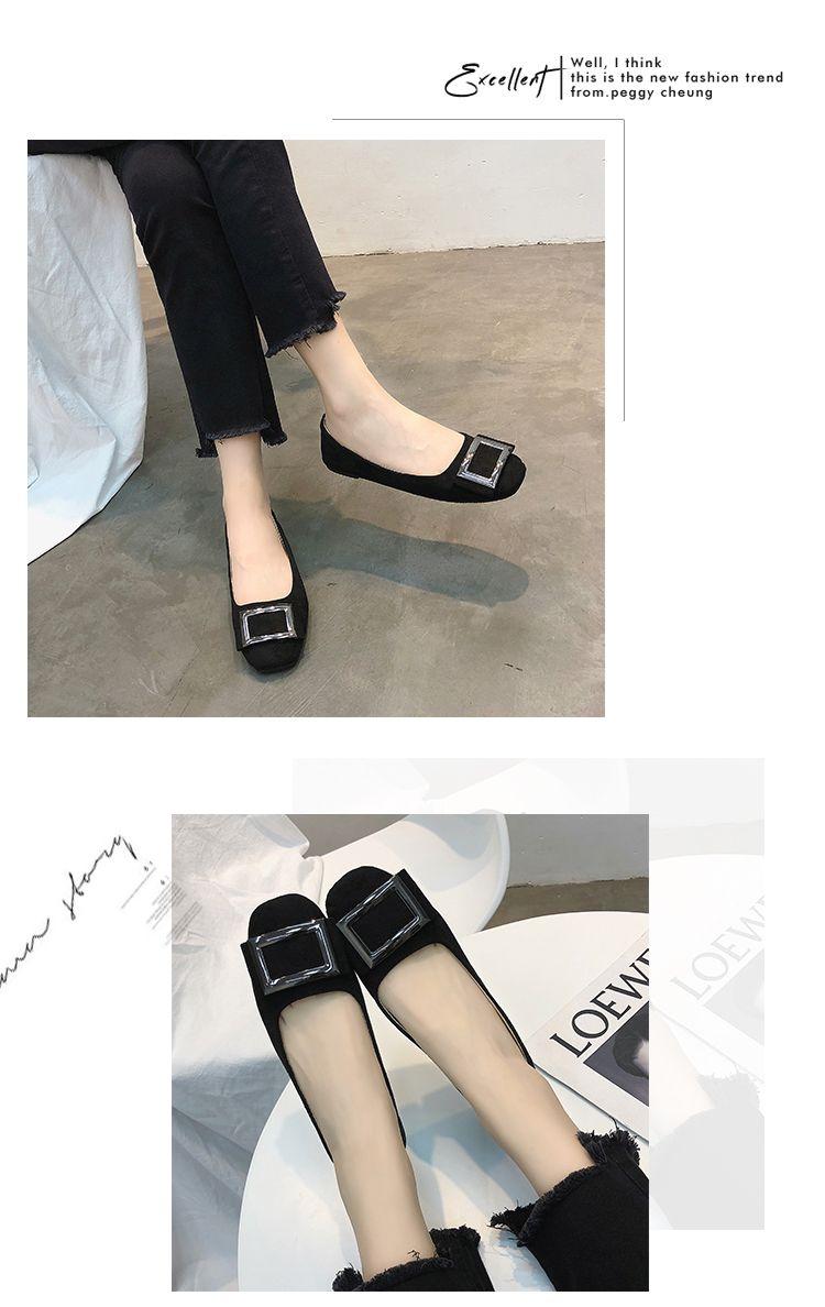 Product Introduction of 34/44 Size 35-Size 44 Women's Oversized Shoes Botton Width Fat 43 plus-Sized Pumps Versatile Korean Flat Low-Cut Gommino 10