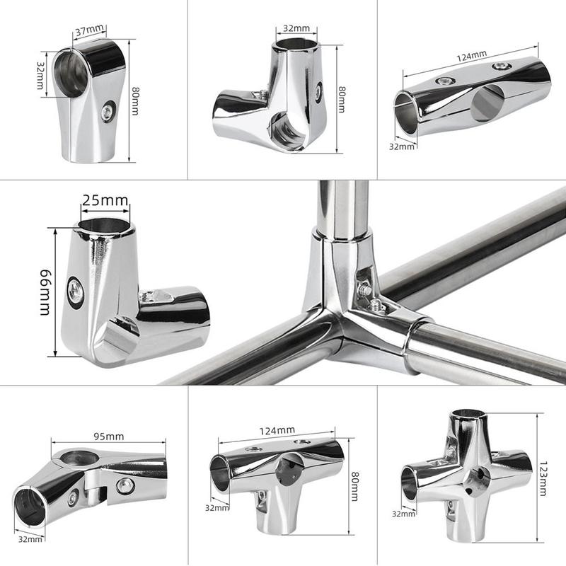 Giá Trưng Bày Quần Áo, Bền, Phần Cứng Đồ Nội Thất Nối Ống, Đầu Nối Ống Thép Không Gỉ, Kẹp Cố Định 25mm Và 32mm, Hỗ Trợ Thanh Kẹp, Thích Hợp Cho Ống, 1 Cái 0