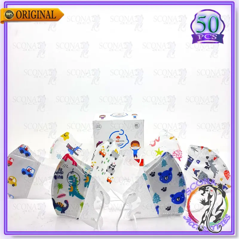Masker Duckbill Anak Careion - RN Motif 3ply Isi 50pcs 1