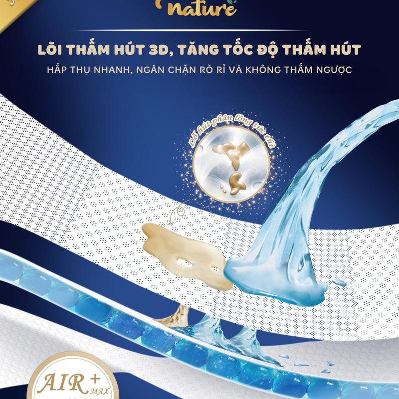 Mẫu cải tiến mới - Combo 2 bịch tã bỉm Momo Nature 3