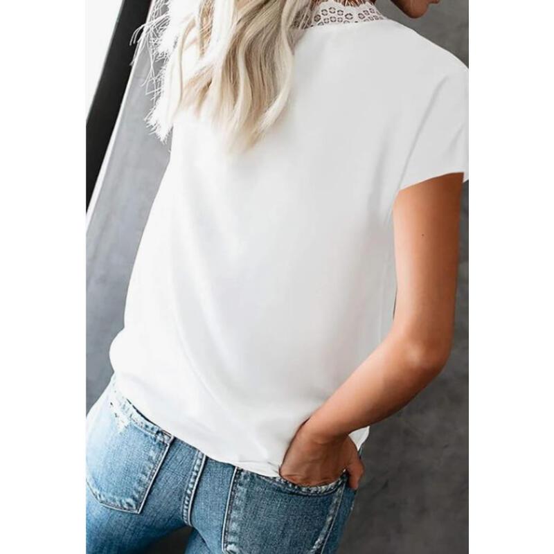 Product Introduction of New fashion versatile shirt lace top popular new product 2