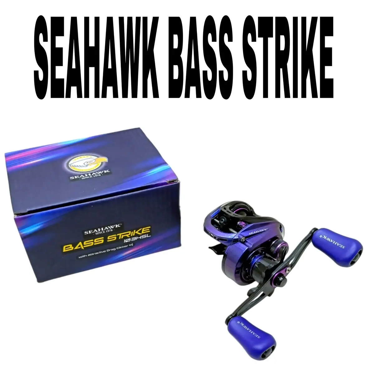 Reel baitcasting seahawk bass strike 103HSl