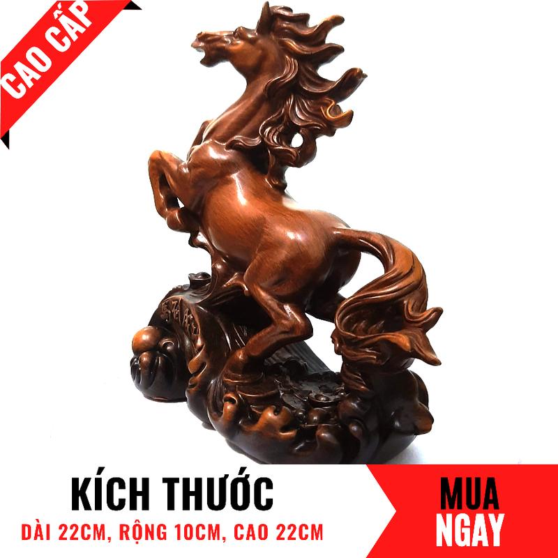Tượng Ngựa Nhất Mã Phi Thiên Trang Trí Phong Thủy Cao 22cm 2