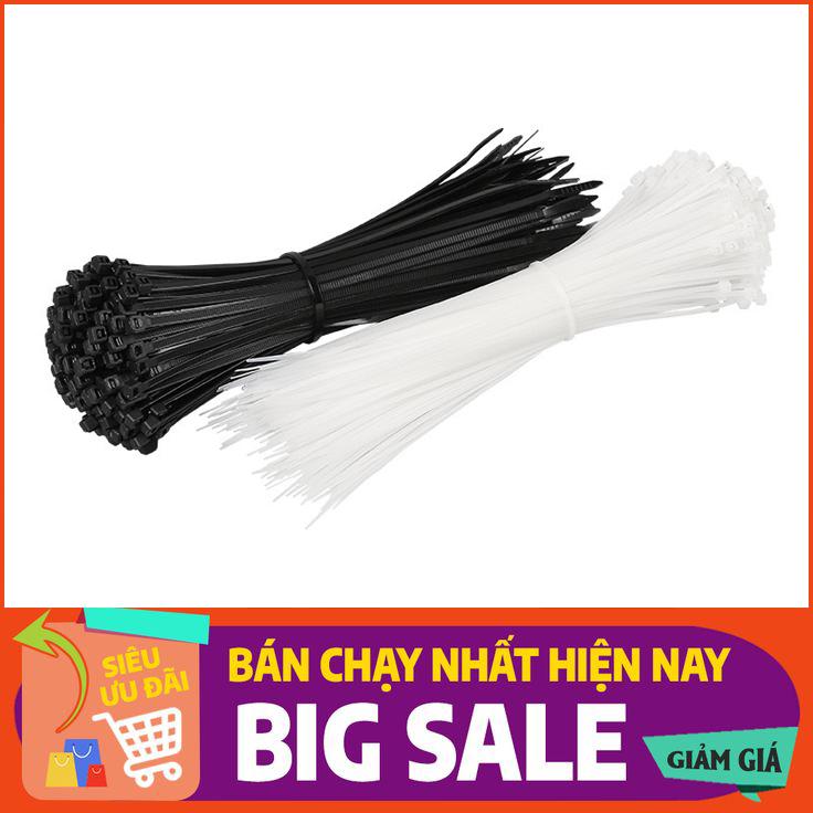 Dây Rút Nhựa Làm Giàn Cây Leo, D10cm, Bao 100 Sợi, Đỡ Trái, Cố Định Hàng Rào Siêu Bền, Dẻo