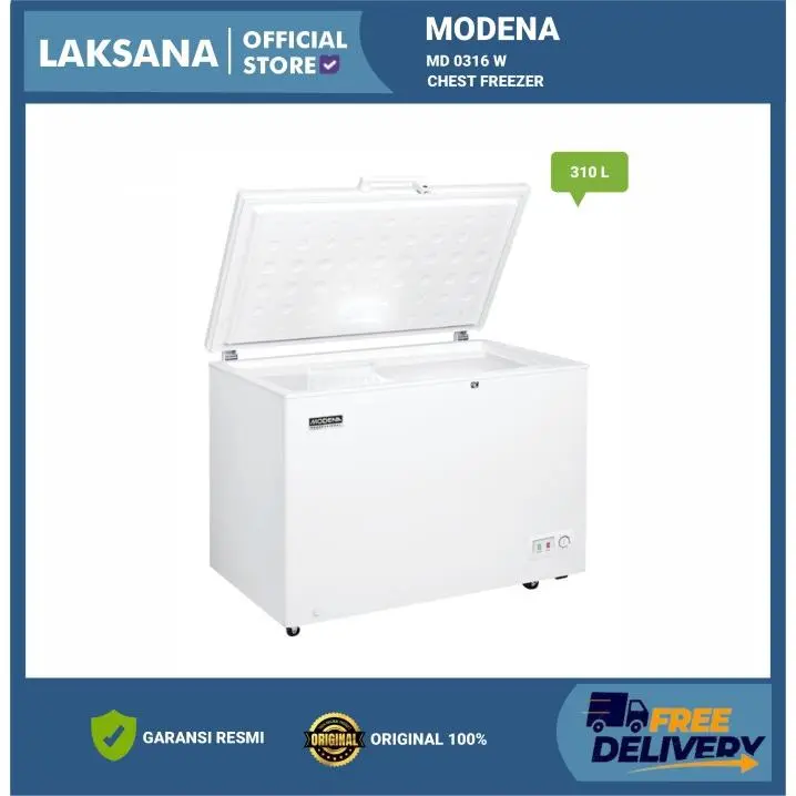 CHEST FREEZER MODENA MD 0316 W / MD-0316W (KHUSUS BANDUNG) 0
