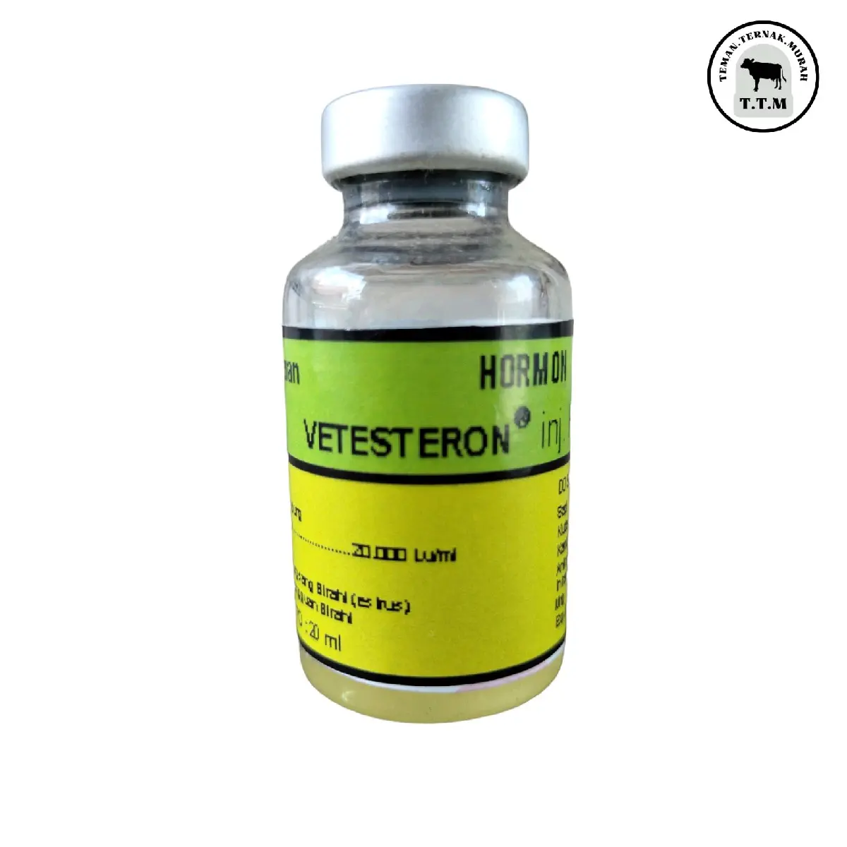 Pemacu birahi sapi-Vetesteron 20 mL-Pemacu birahi kambing