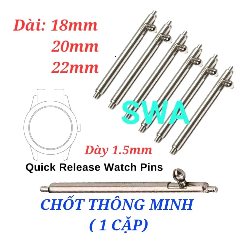 Chốt đồng hồ thông minh tháo lắp dễ dàng