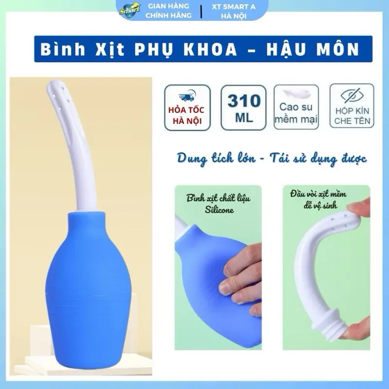 Dụng cụ thụt rửa hậu môn & bình xịt vệ sinh vùng kín 310ml - Giải pháp vệ sinh vùng kín hiệu quả