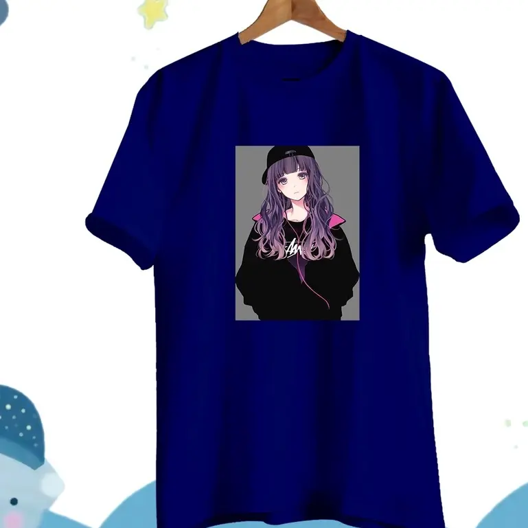 BAJU KAOS ANAK PEREMPUAN LENGAN PENDEK OVERSIZE GIRL USIA 10-13 TAHUN D404 Fashion 1