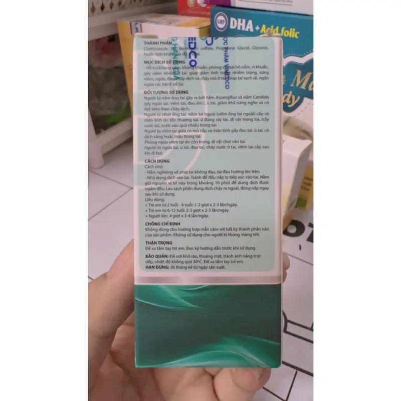 Dung Dịch Nhỏ Tai EVIT giảm sưng, ngứa, đa.u, chảy m.ủ và dị.ch ở tai 2