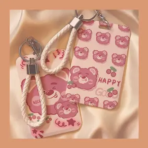 ID CARD HOLDER MOTIF KAWAII TEMPAT KARTU PHOTOCARD PHOTO CARD FLOWER Bahan Plastik Ukuran 11cm x 7cm Cocok untuk Unisex Gaya Imut Korean