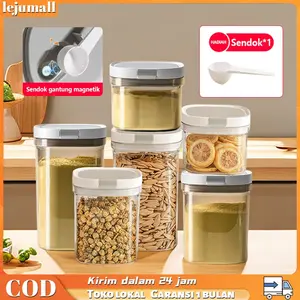 Kotak Susu Bubuk Bayi Toples Tempat Penyimpanan Makanan Food Container Serbaguna Toples Makanan Kedap Udara Wadah Susu Bubuk