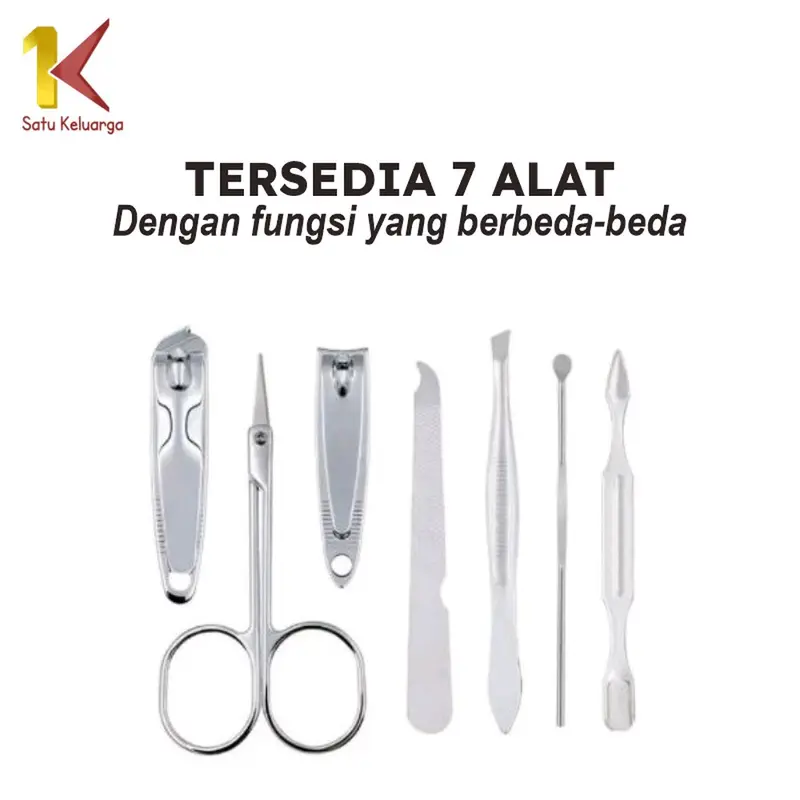 Set Alat Gunting Kuku Lengkap, Set Potong kuku, Menicure, Dewasa dan Anak 7