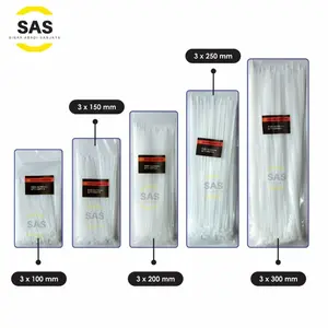 [SAS] Kabel ties / kabel tis 10Cm 15Cm 20Cm 25Cm 30Cm / cable ties hitam putih 100MM 150MM 200MM 250MM 300MM