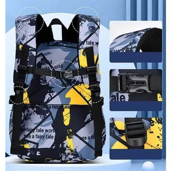 Tas Sekolah Anak Laki Laki Impor / Tas Anti Air / Tas Sekolah Import / Tas Ransel Anak Sekolah SD SMP TA038 5