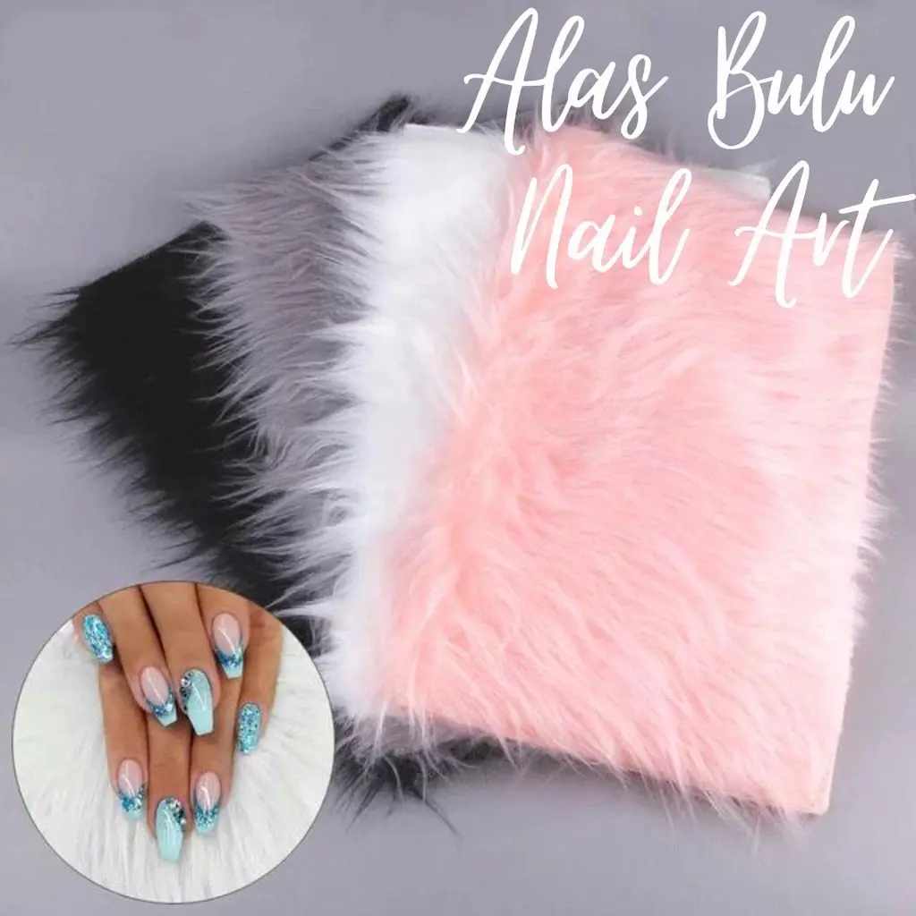 Alas Bulu Foto Hasil Nailart Tatakan Alas Nail Display Foto Nail Art Alas Foto Hena Alas Bulu Foto Produk