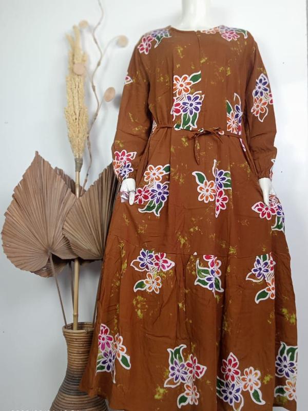 COD | Longdress Sunan Jumbo Busui Resleting Depan Cantik Terbaru 2024 Kekinian Bumil Gamis 2