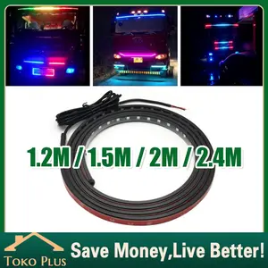 2.5M Lampu LED Canter Net Light Strip 24 Volt Untuk Truck Bus Kaca Running Lampu LED Strip Variasi