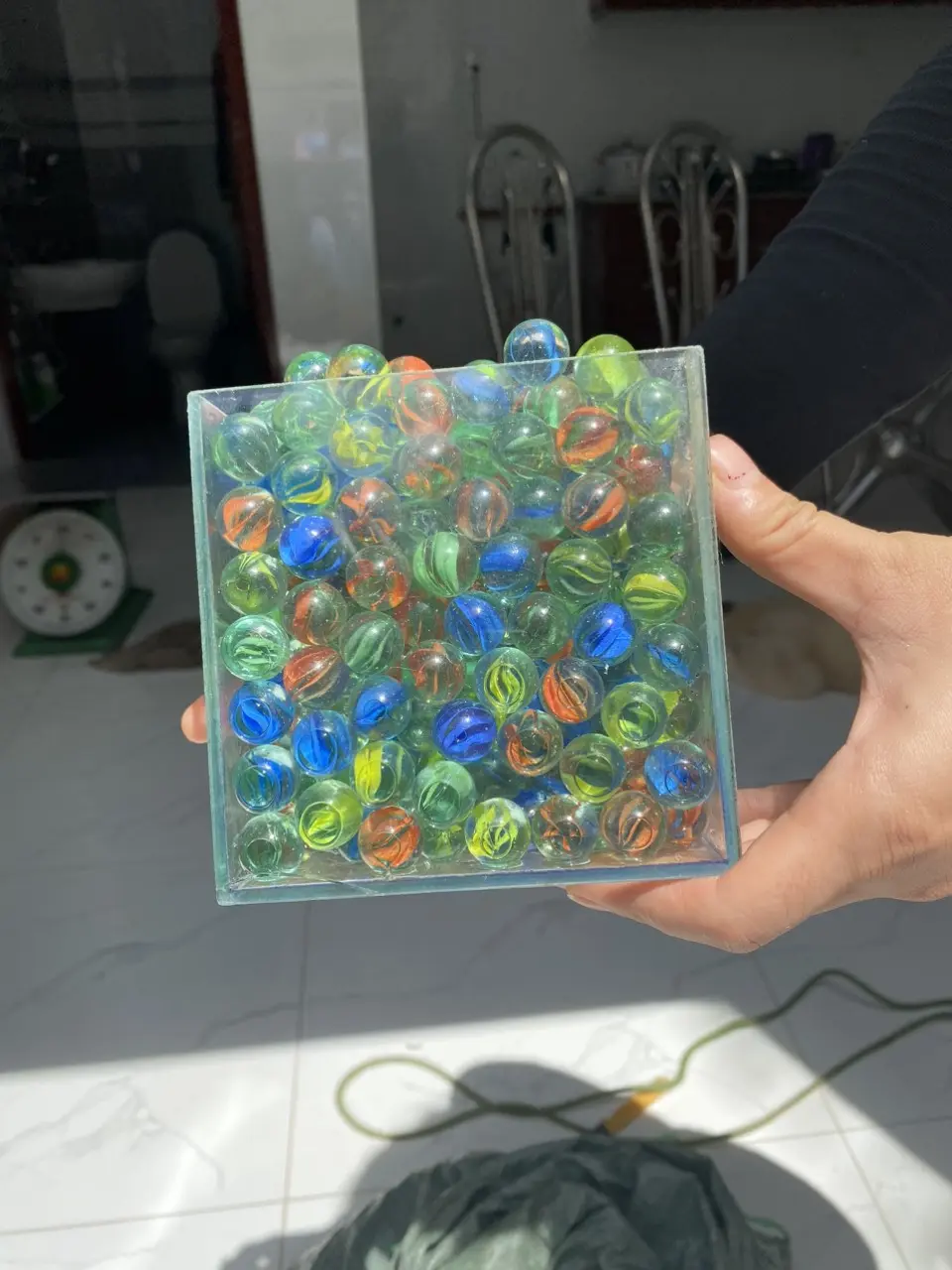 Đồ chơi viên bi thủy tinh 1kg