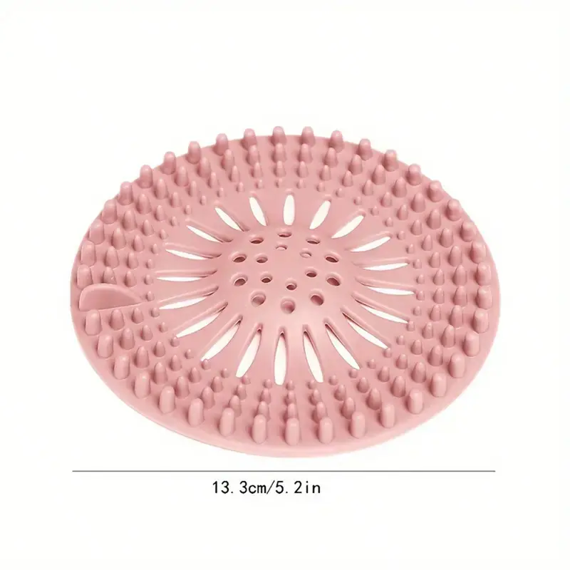 Bathroom Drain Hair Catcher, Anti-Clogging Silicone Floor Drain Cover For Kitchen Sink, Mesh Drain Filter,This Product Does Not Have Suction Cups At The Bottom Multicolor 8