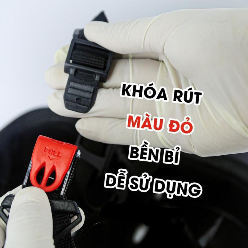 Nón Bảo Hiểm 1/2 Nửa Đầu Kèm Kính Phi Công Thời Trang 4