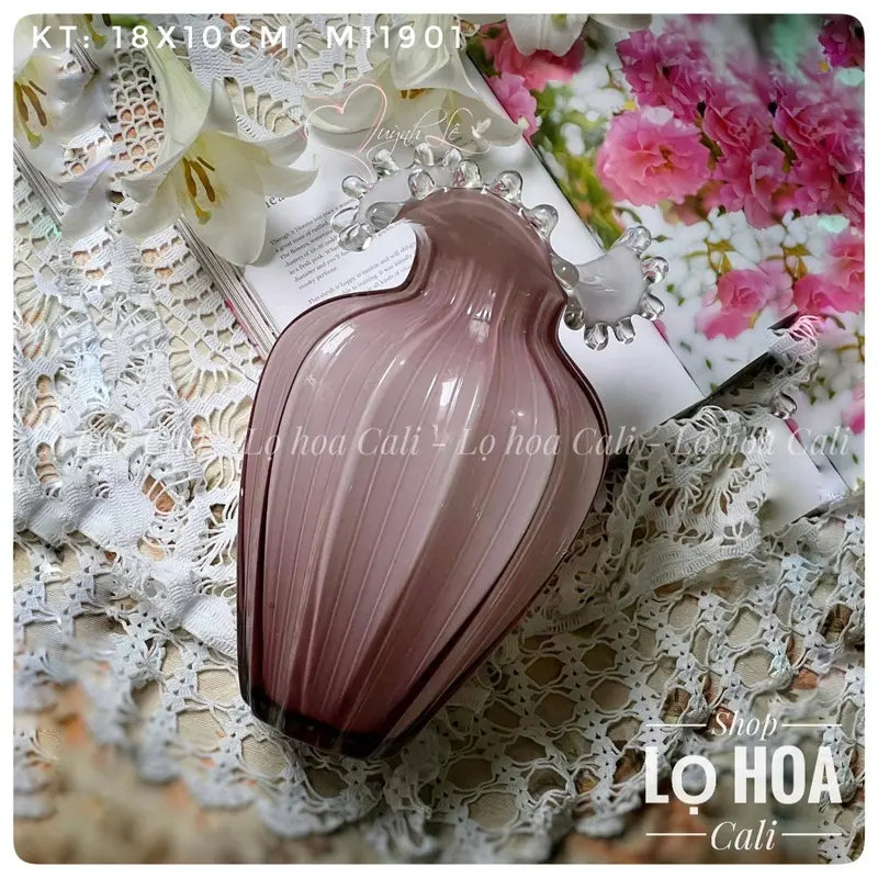 Lọ Hoa Thuỷ Tinh Julibee - Bình Hoa Nhập Khẩu 2