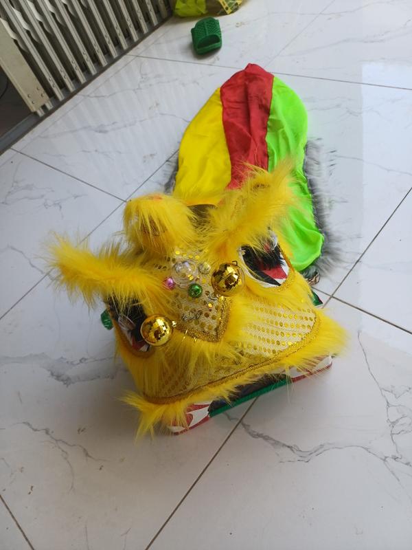 Đầu lân cho trẻ em  3-5 tuổi (có đuôi lân vải) 7