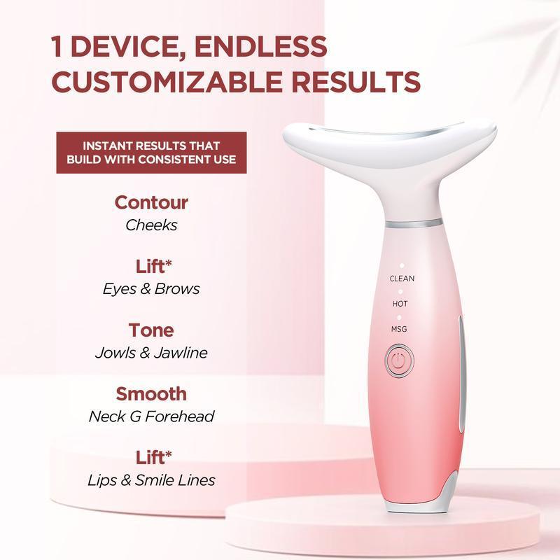 Product Introduction of 7 Color LED Facial Massager, Facial Skin Care Massager, Multifunctional Beauty Instrument for Neck and Facial Treatments 5