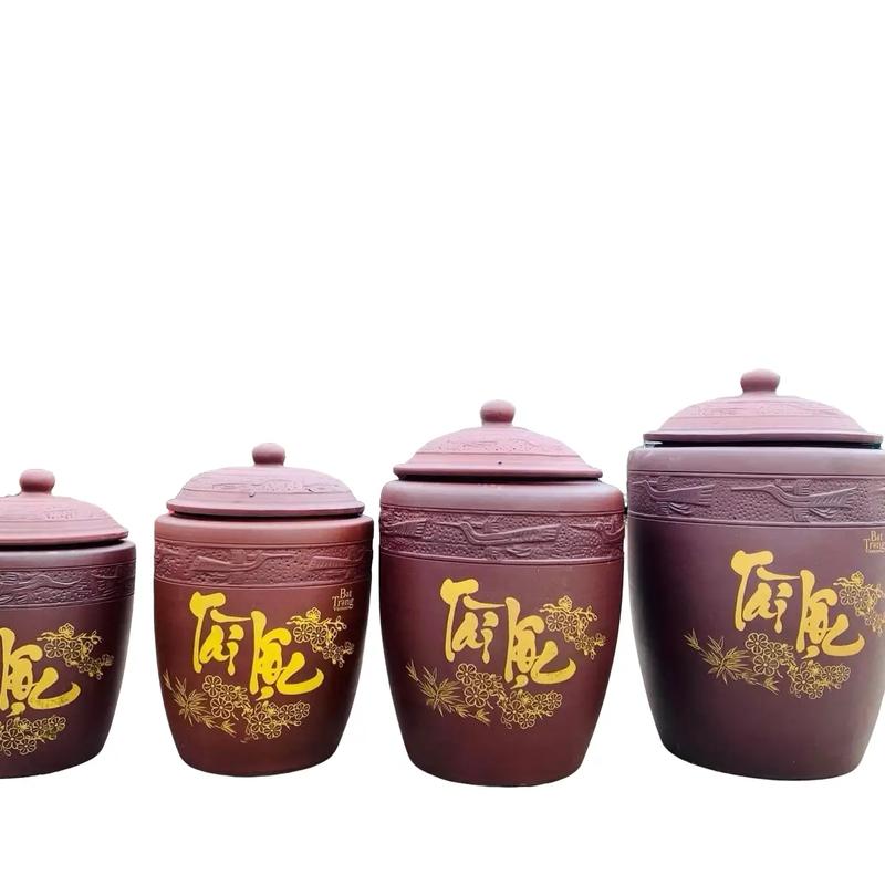 Hũ đựng gạo tài lộc bát tràng 10l 0