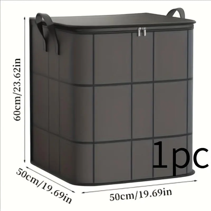 Foldable Storage Bag,  1 Count Large Capacity Clothes Storage Bag with Handle, Durable Storage Organizer for Home, Travel, Dormitory 7