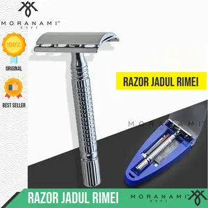 Pisau Cukur Jenggot Cukur Kumis Razor Stainless Isi Silet Rimei