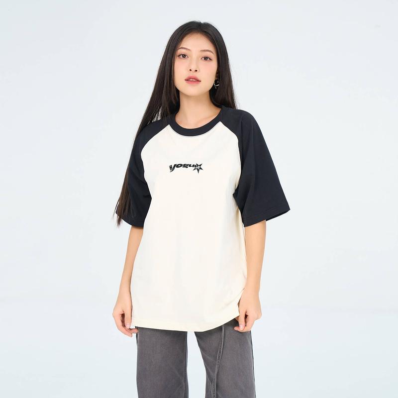 [SALE 70%] YODY Áo Thun Yoguu Nam Nữ Raglan Ngôi Sao GUT7060