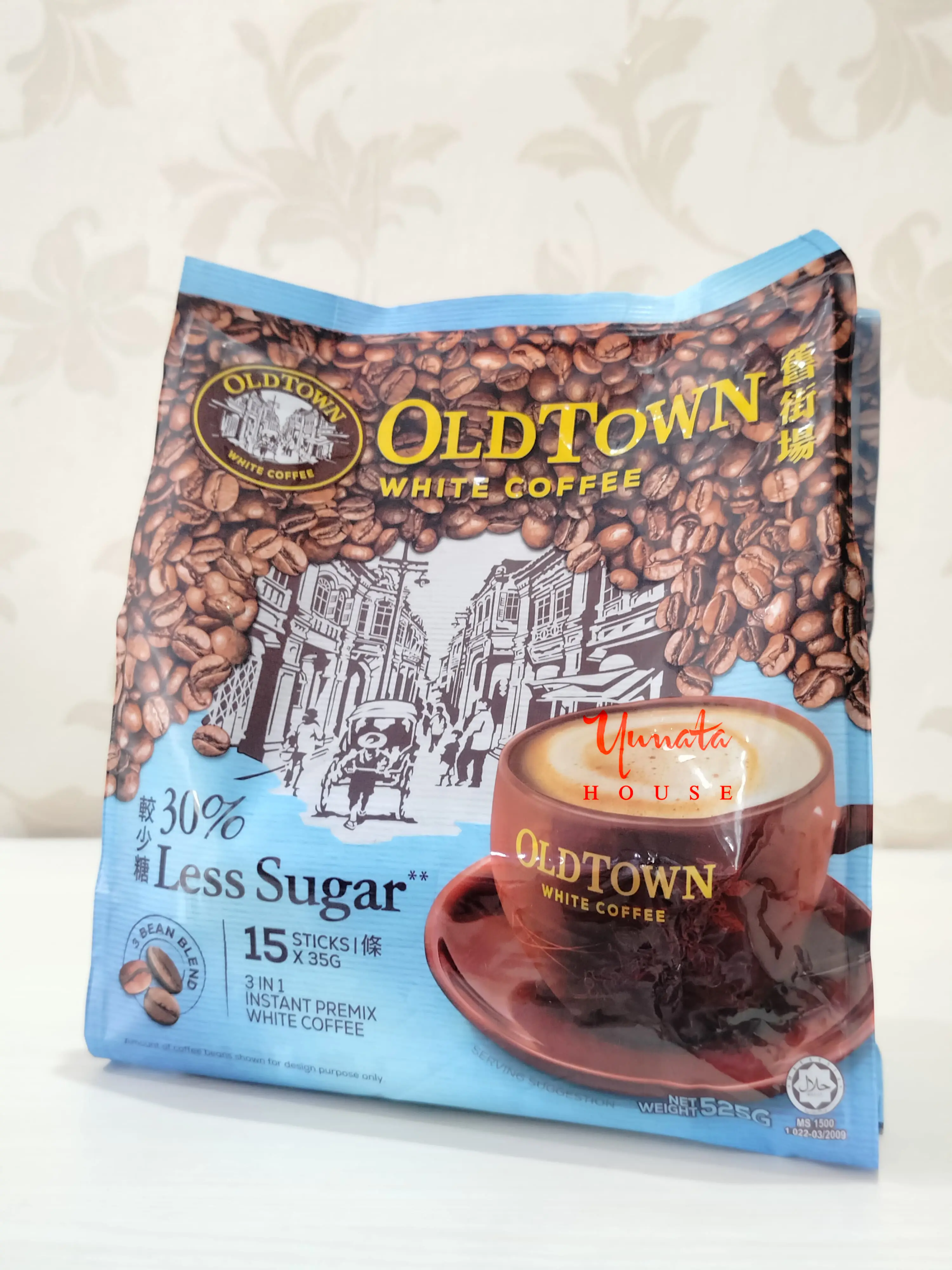 Old Town Malaysia White Coffee 3in1 Less Sugar [35g x 15s]