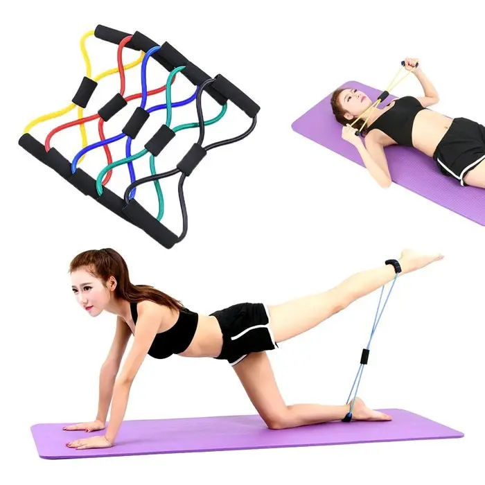 Tali yoga senam gym elastis serbaguna
