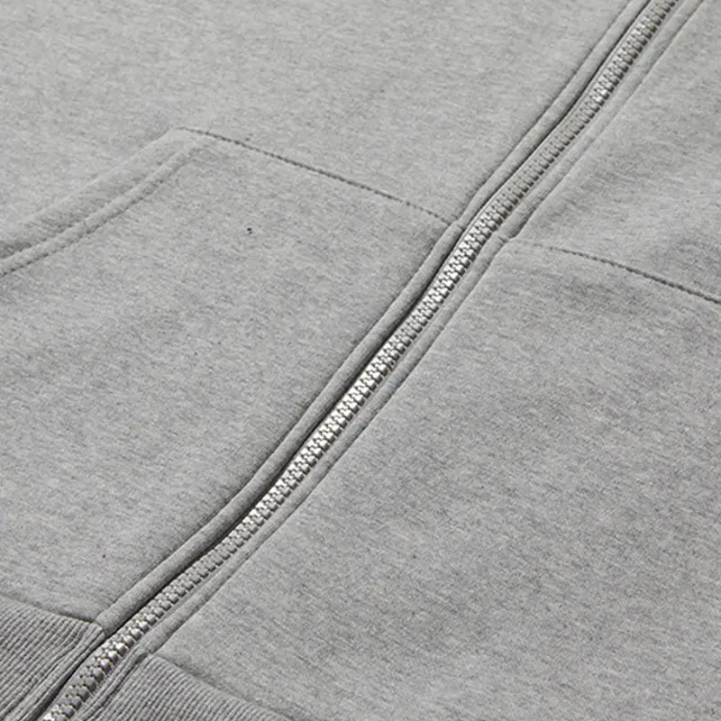 Áo Hoodie Zip Form Boxy Local Brand Outset Studio, chất vải nỉ lông cáo 420GSM Trơn Màu Xám Tiêu   Menswear 4