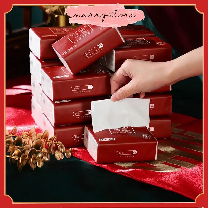 Giấy Ăn Chữ Hỷ 4 Lớp Siêu Mịn Siêu Dai Dùng Trong Tiệc Cưới, Ăn Hỏi, Đám Cưới