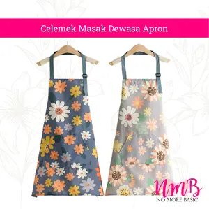 Celemek Masak Dewasa Apron Motif Polos & Floral