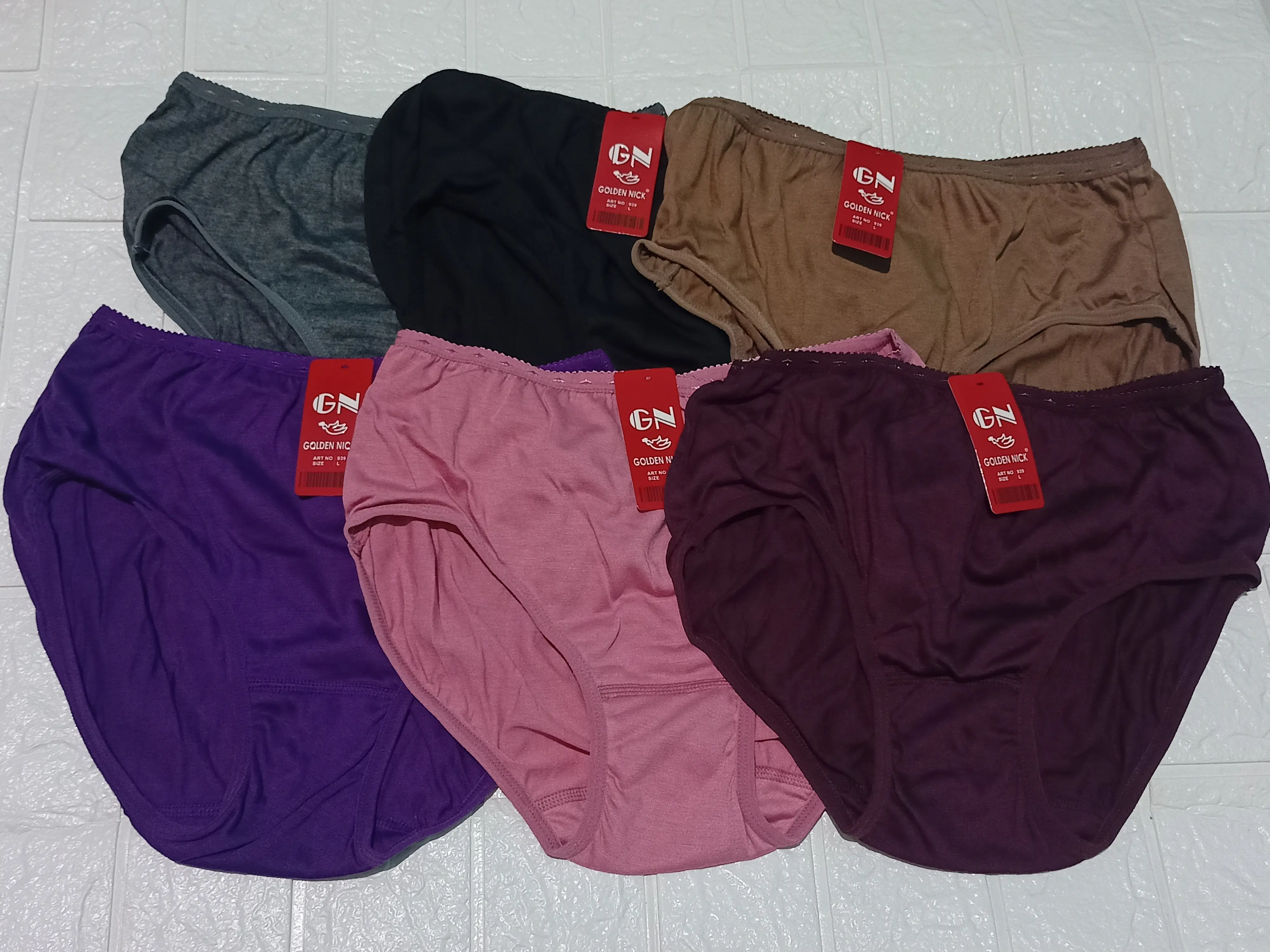 6 pcs CELANA DALAM GOLDEN NICK