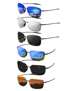 Gafas de sol para hombre, gafas de sol sin montura casuales de moda para uso diario, accesorios de moda para actividades al aire libre